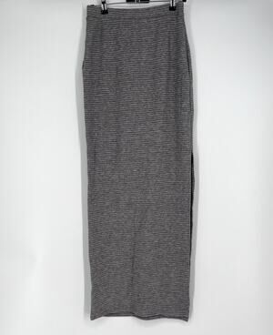 Lavender Brown Grey Maxi Bodycon Skirt With Slit Size M